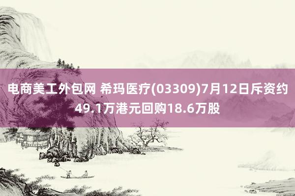 电商美工外包网 希玛医疗(03309)7月12日斥资约49.1万港元回购18.6万股